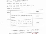 瀘州昊成實業(yè)有限責任公司第二十六批次招商結果公示